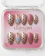Blue Crush press-on nails set Daisam