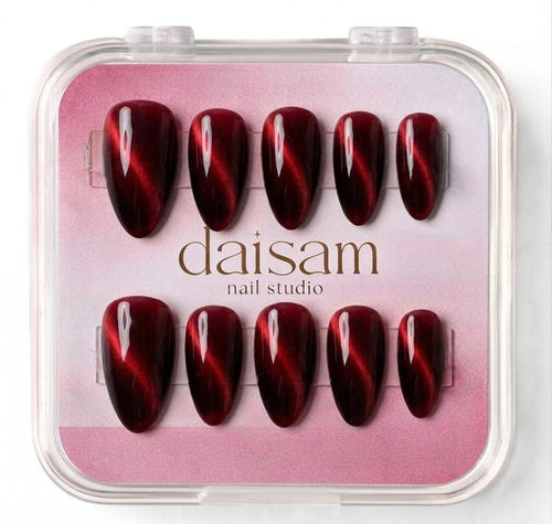 Cherry Spell press-on nails set Daisam
