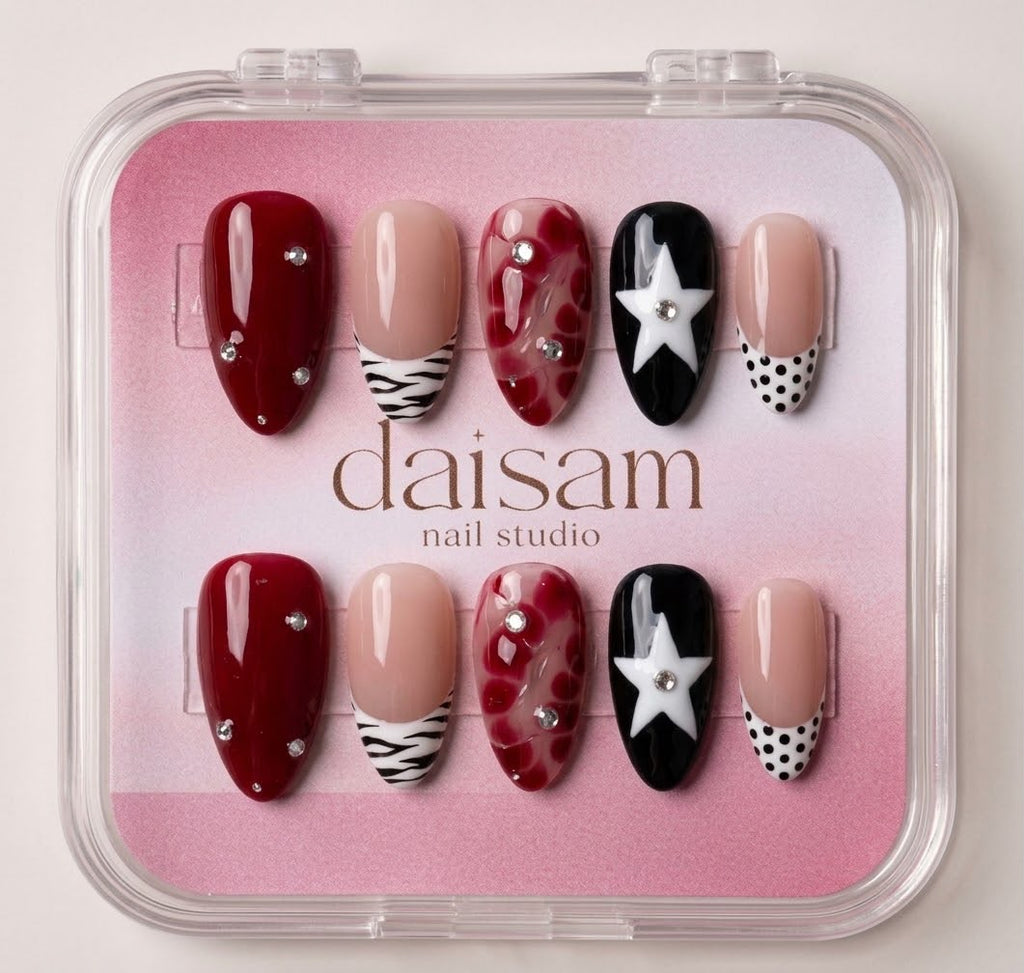 Diseño Estrella Vino en cajita DAISAM