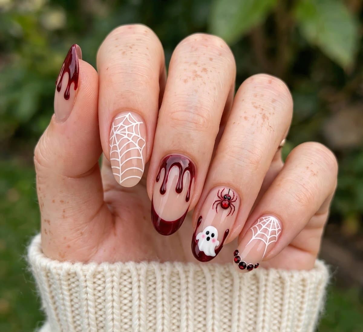 Diseño Fantasmas de Encaje en mano